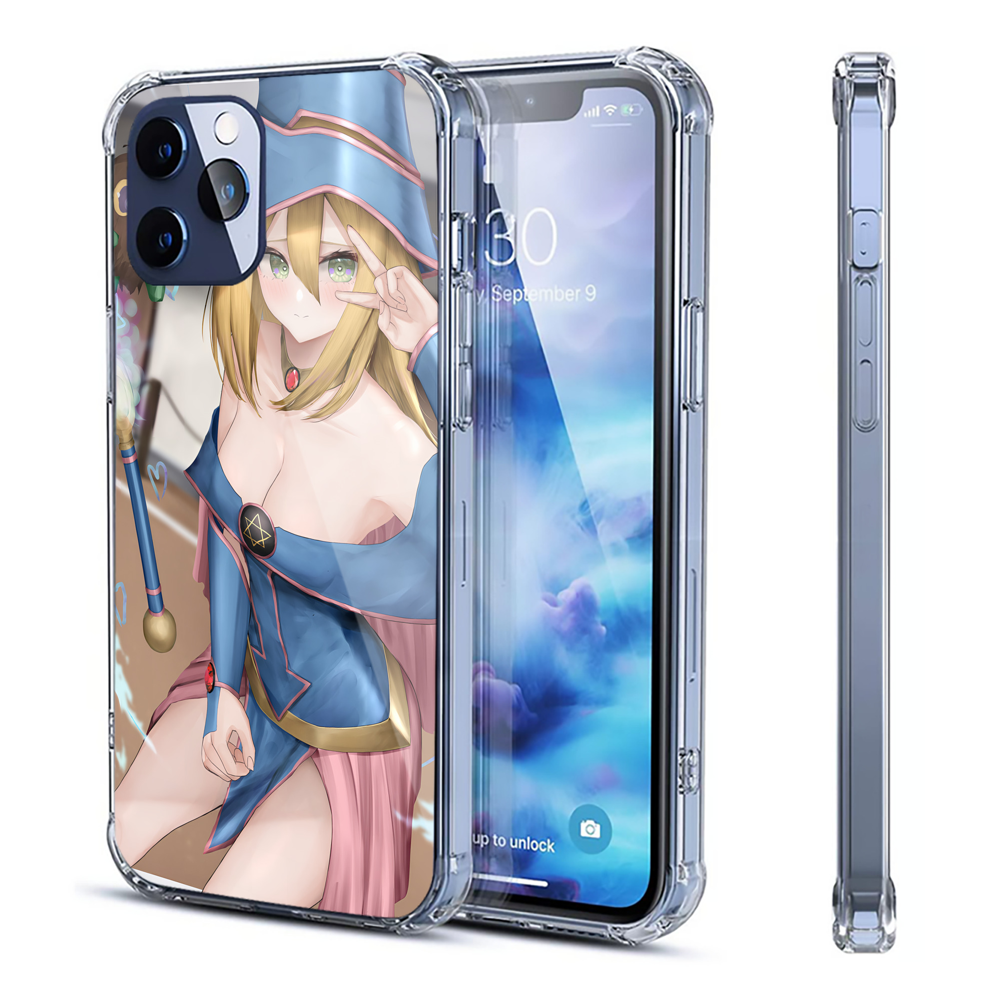 （画像用） 遊☆戯☆王 Yu-Gi-Oh! 【iPhone 12シリーズ対応】透明スマホケース（クリアソフトケース）